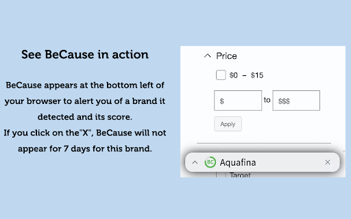 BeCause :: Shop from brands aligned with your values