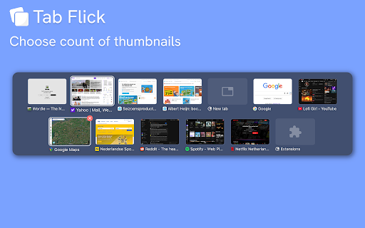 Tab Flick ✨ — switch your tabs fast, like on Windows or macOS :: Inspired by the familiar Alt+Tab window switcher on Windows, Tab Flick brings the same fast, muscle-memory flow — triggered by…
