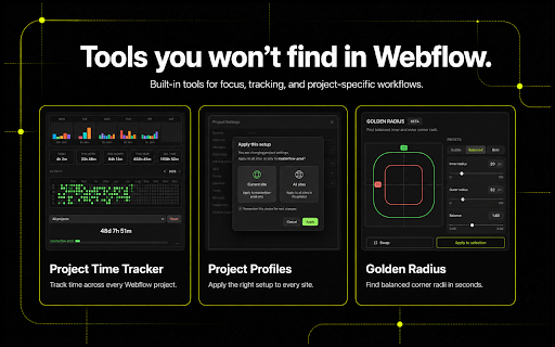 MasterFlow :: Speed up Webflow with one panel for Designer, CMS, SEO, locale highlighting, publishing, and workflow shortcuts.
