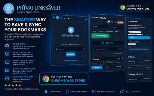 PrivateLinkSaver :: Save and organize your links privately and securely with password protection