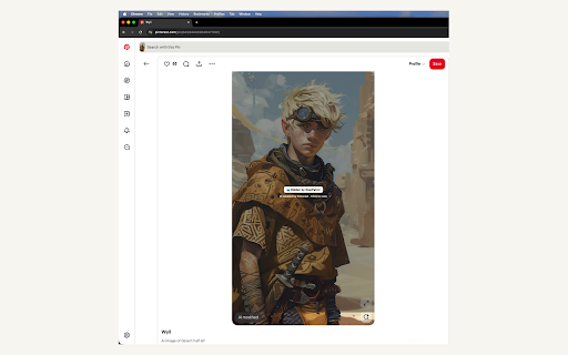SlopPatrol — Hide AI Slop on Pinterest :: Automatically hides AI-generated pins on Pinterest. Free, local, zero data collected.