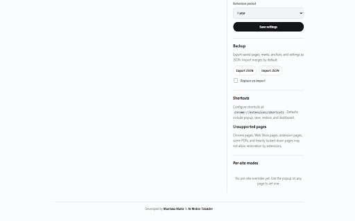 ResumeScroll - Scroll Position Saver :: Automatically save and restore your scroll position on any website. Resume articles, docs, papers, and research where you left off.