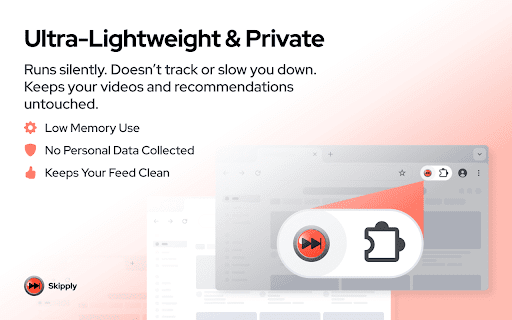 skipply :: Skipply – Automatic Ad Skipping & Fast-Forward for YouTube & Dailymotion
Enjoy videos without interruptions.
Skipply automatically…