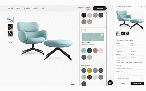 Atelier Product Clipper :: Extract products from any page and save to your Atelier library