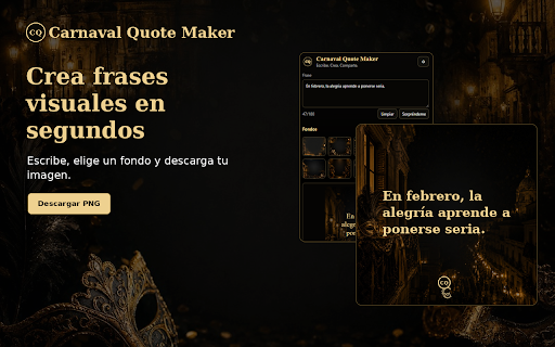 Carnaval Quote Maker :: Create elegant Carnival quote images in seconds.