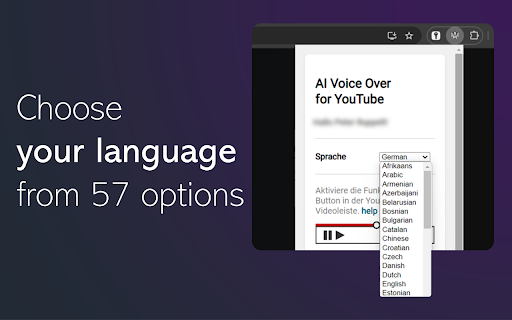 AI Voice Over for YouTube :: Experience foreign language YouTube videos in your native language