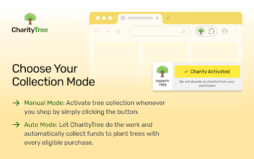 CharityTree :: This extension will collect donations for charity organizations.