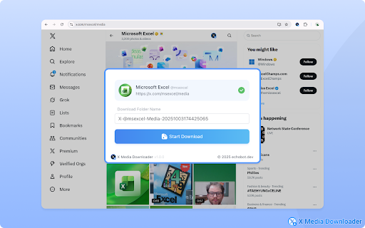 X Media Downloader – Download Twitter/X Images & Videos :: Batch download images, videos & GIFs from X/Twitter profiles or tweets. 1-click media saver for creators & archivers. Fast & easy!