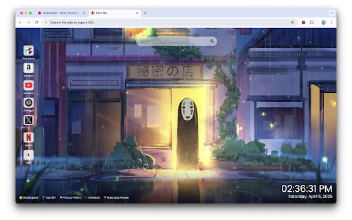 Spirited Away Wallpaper :: Transform your new tab with Spirited Away Wallpaper – a mystical journey through Studio Ghibli’s most iconic fantasy world