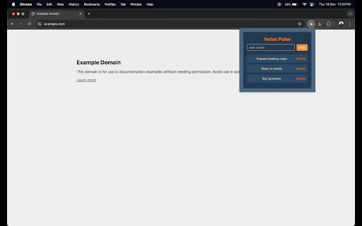 NotesPulse :: A simple, fast notes extension that lets you save, manage, and delete notes instantly right from your browser toolbar