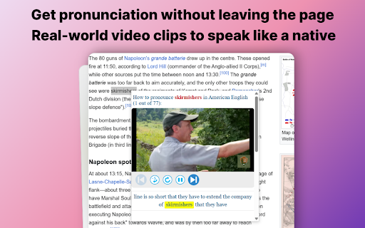Pronouncey: Real-World English Pronunciation from Native Speakers :: Hear how words are pronounced in real life conversations through video examples.