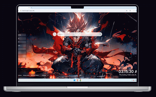 Son Goku Live Wallpaper :: Son Goku in battle stance with powerful aura effects, combining fierce orange and blue energy in dramatic lighting.