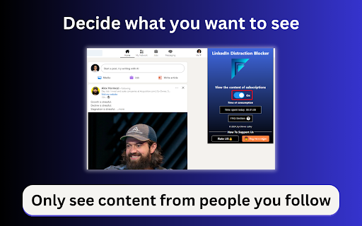 LinkedOut: Distraction Blocker for LinkedIn™ :: A powerful Chrome extension designed to eliminate distractions on LinkedIn, delivering a seamless and focused browsing experience.