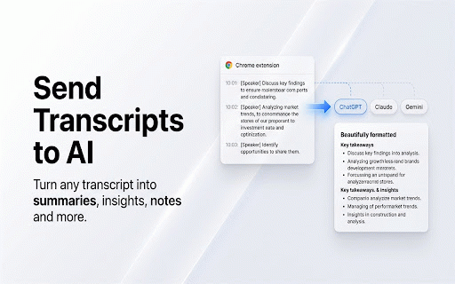 YouTube Transcript Copier :: One-click YouTube transcript copier. Auto-opens transcripts, copies formatted text with timestamps, paragraph mode, and more.