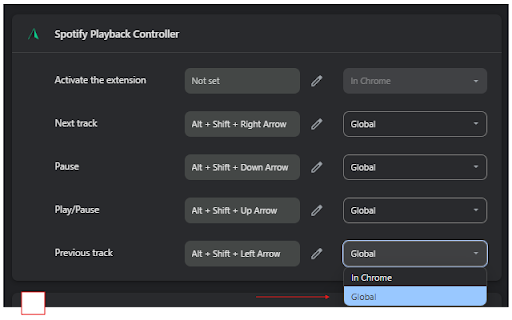 Spotify-Web Playback Controller :: Complete Spotify-Web playback control with track navigation, volume and keyboard control.