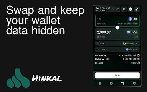 Hinkal Wallet :: Invisible Wallet