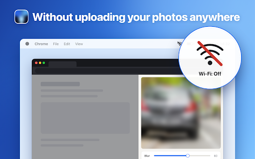 Blur Image :: Use Blur Image to blur a photo online, the whole picture or just image text. Runs on your computer, nothing is uploaded.