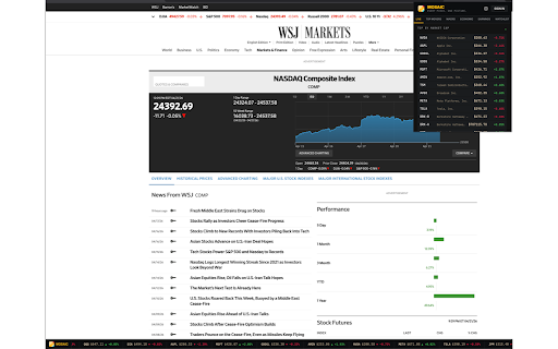 Mosaic — Free Stock Market & Economic Data :: Free live stock ticker, FRED economic data, and US treasury yields — on any webpage. No signup.