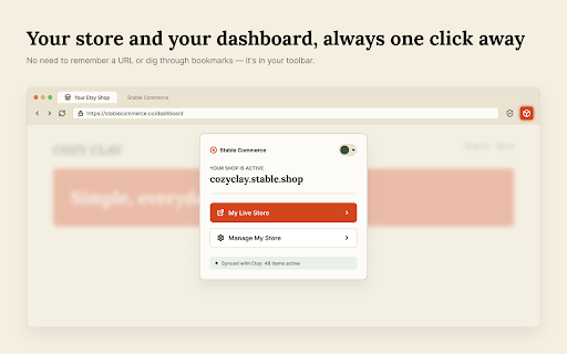 Stable Commerce — Turn your Etsy shop into your own store :: Create your own online store from your Etsy shop in minutes.