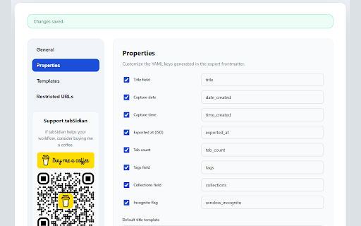 tabSidian :: A browser extension to summarize open tabs into Obsidian markdown files.