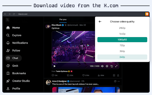 Video Downloader :: Download videos from websites, social media, reels, and embedded players, save online videos, and record live streams in Chrome