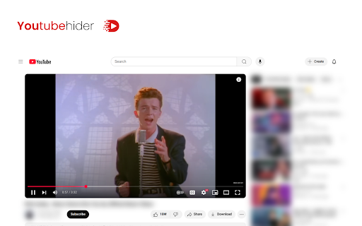 Youtube Hider :: A lightweight Chrome extension designed to hide sensitive elements of YouTube's interface from prying eyes.