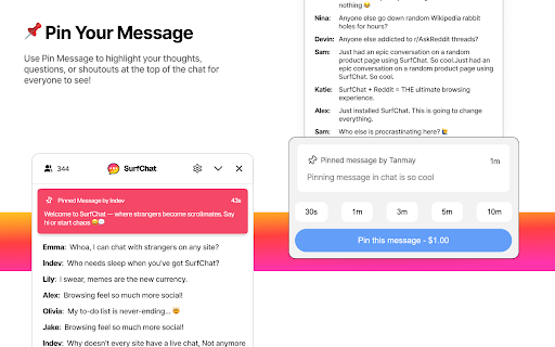 SurfChat - Chat with Anyone on Any Website :: SurfChat adds live chat to any site. Connect with others instantly while reading blogs, shopping, or surfing your favorite pages.
