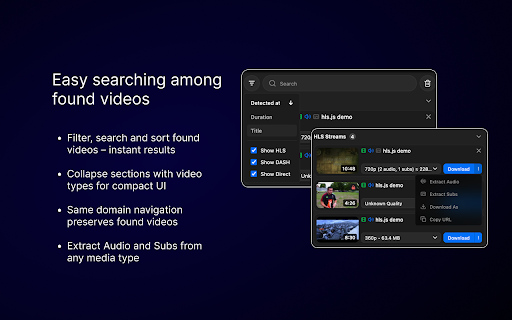 MAX Video Downloader – download HLS, DASH, MP4/WEBM, LIVE streams :: FREE video downloader for HLS (.m3u8), MPEG-DASH (.mpd), Direct media (.mp4, .webm). Record LIVE streams. Extract audio and subs.