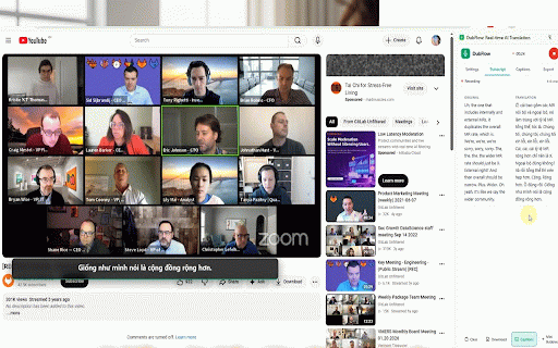 DubFlow: Real-time AI Translation :: Your personal AI interpreter for every meeting.