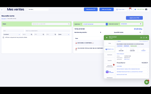 SafeRx by BlinkPharma :: assistant IA, base médicaments Medindex, ordonnances, commandes et statistiques pour votre pharmacie.