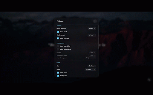 MotivTab: Motivational Quotes for New Tab :: A lightning fast, zero data extension that replaces your new tab with motivational quotes. Fast, beautiful, and customizable.