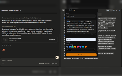 Copydeck :: Save, organize, search, and reuse AI prompts locally across ChatGPT, Claude, Perplexity, and Gemini.