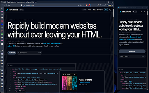 Simple Mobile View :: Simulate the mobile display for a webpage.