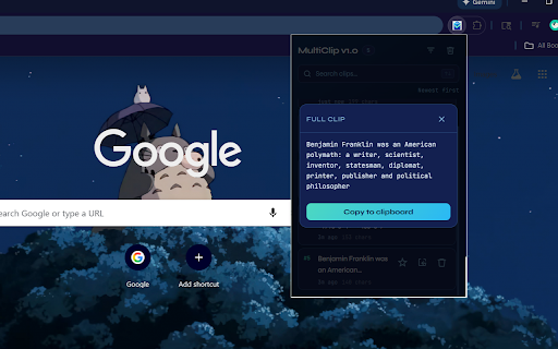 MultiClip – Copy & Paste Clipboard Manager :: Multi-copy clipboard manager that saves multiple copied texts and lets you reuse them anytime.