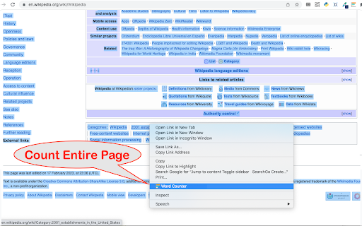 Word Counter :: Count words on selected text anytime!