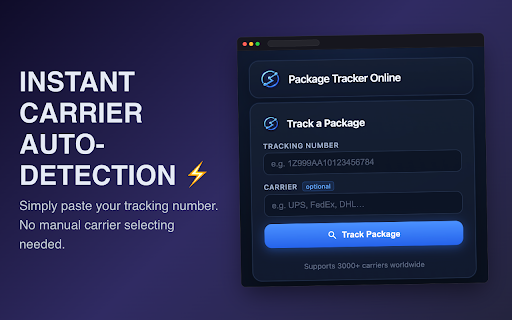 Package Tracker - track parcel anywhere :: Track Amazon, AliExpress, SHEIN & 500+ carriers. Simple one-click parcel tracking.