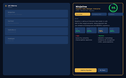 Job Odyssey Capture :: Capture any job posting to Job Odyssey — auto-detects job pages and prompts you to save.