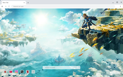 Zelda Live Wallpaper :: Transform your new tab into a stunning Zelda adventure with live HD video wallpapers that bring fantasy to life.