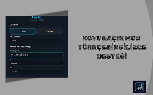 Namaz Vaktim :: Türkiye için il ve ilçe bazında doğru Diyanet namaz vakitleri.