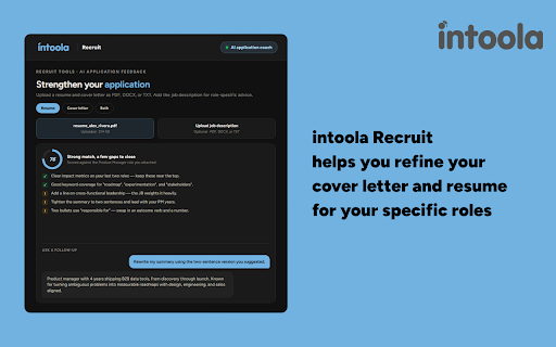 intoola Recruit: Recruiting, Simplified :: Find relevant professionals, save them to tracking, and manage recruiting outreach.