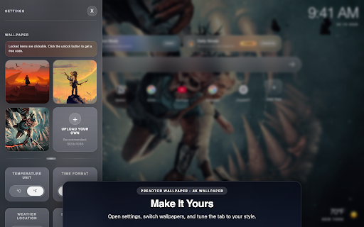 Free - Predator Badlands Chrome theme :: Transform your browser with the Predator Badlands Chrome theme featuring stunning HD backgrounds and custom new tab designs.