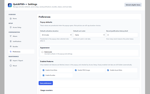 QuickPIM+ :: Quickly view, select, group, and activate Microsoft Entra, Azure, and PIM group roles.