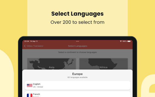 AI-Video Translator :: Translate any video in your browser to 200+ languages with natural AI-powered voice synthesis. Fast, secure, and easy to use!