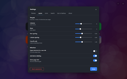 IzzI Speed Dial :: A speed dial new tab. Your own icons, folders and pages, stored on your machine. No tracking, no CDN, no affiliate links.