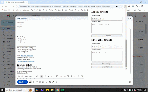 RezarMail Template Generator v3 DSCG (Free Version) :: Generates email templates for editors and authors. Customize, save, & copy drafts easily. Free version includes essential templates.