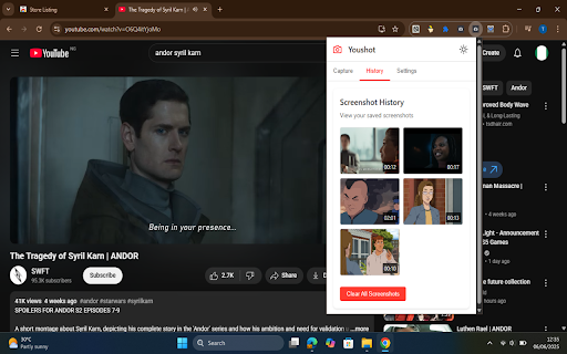 Youshot - YouTube Screenshot Tool :: Capture screenshots from YouTube player with annotations