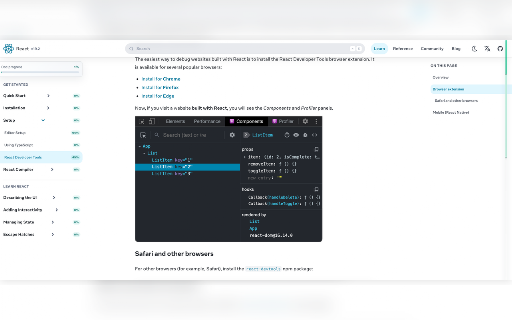 Developer Docs Progress Tracker :: Save and restore reading progress on developer documentation and long technical pages.