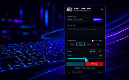 AutoTyper Pro :: Automatically type text into any field with full control