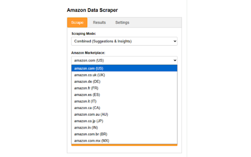 Amazon Data Scraper (Combined) :: Scrapes auto-complete suggestions and Rufus AI questions from all Amazon marketplaces.