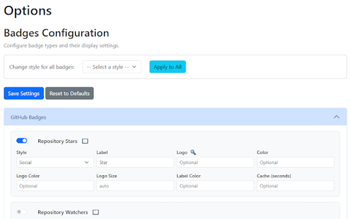 Starify Links :: Add star badges to links to GitHub, GitLab, Chrome Web Store, Reddit, and more